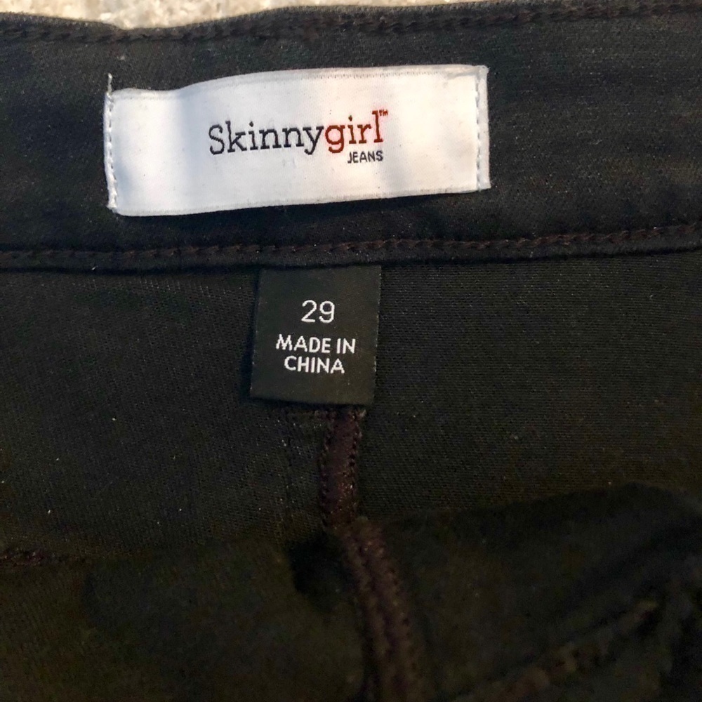 BLACK Denim Skirt SKINNY GIRL w Stretch  Cotton BUY NOW PRICE - Picture 9 of 9